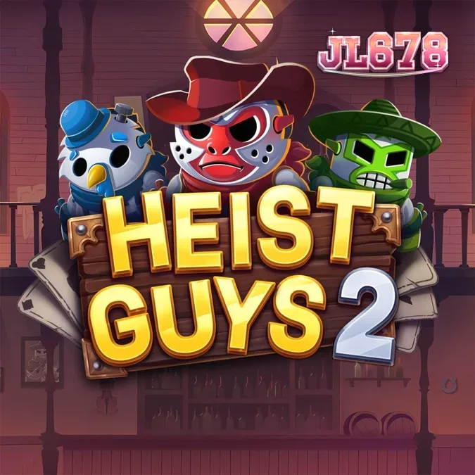 Heist Guys 2 mobile gameplay interface showing the 5x4 grid and heist theme.